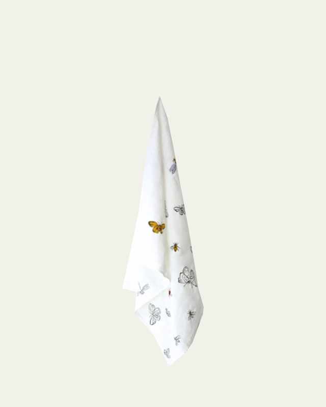Insetti Linen Tea Towel